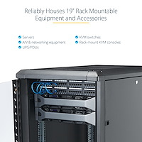 StarTech.com 4-Post 15U Server Rack Cabinet, Lockable 19" Data Rack StarTech.com 4-Post 15U Server Rack Cabinet, Lockable 19" Data Rack