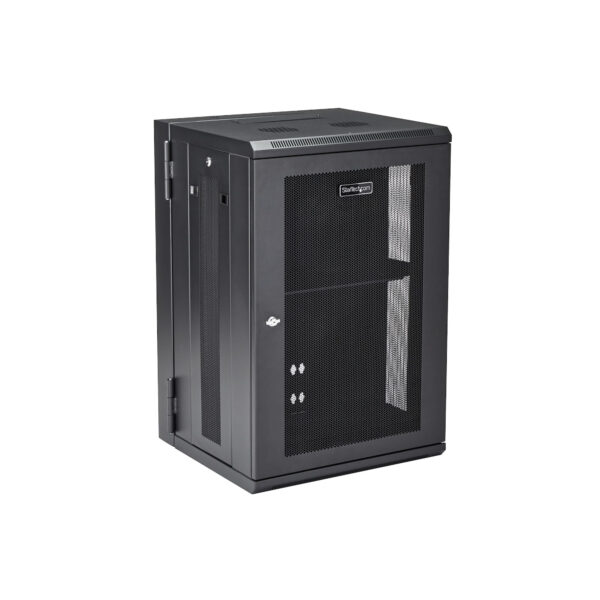 StarTech.com 4-Post 18U Wall Mount Network Cabinet with 1U Shelf, 19" StarTech.com 4-Post 18U Wall Mount Network Cabinet with 1U Shelf, 19"