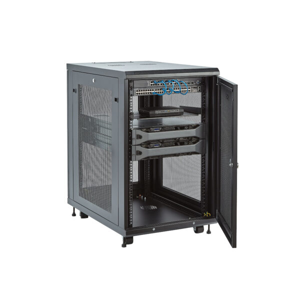 StarTech.com 4-Post 18U Server Rack Cabinet, Lockable 19" Data Rack StarTech.com 4-Post 18U Server Rack Cabinet, Lockable 19" Data Rack