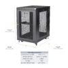 StarTech.com 4-Post 18U Server Rack Cabinet, Lockable 19" Data Rack StarTech.com 4-Post 18U Server Rack Cabinet, Lockable 19" Data Rack