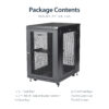 StarTech.com 4-Post 18U Server Rack Cabinet, Lockable 19" Data Rack StarTech.com 4-Post 18U Server Rack Cabinet, Lockable 19" Data Rack