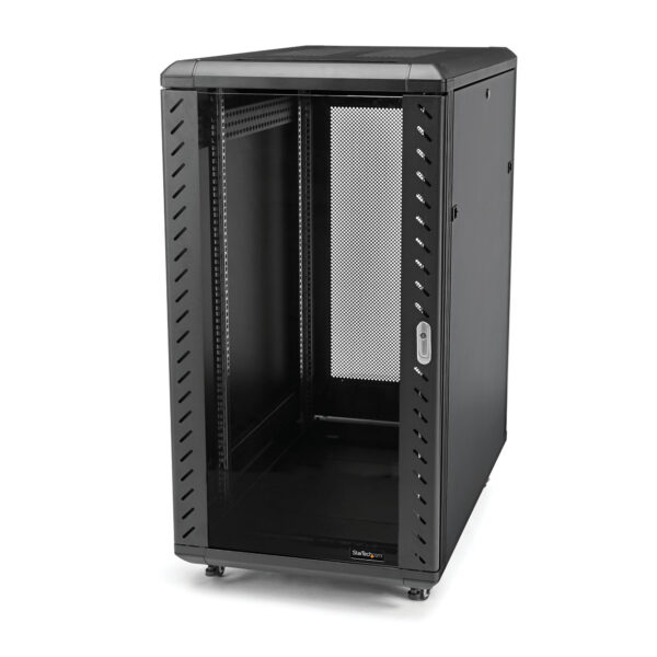 StarTech.com 4-Post 18U Server Rack Cabinet, Lockable 19" Data Rack StarTech.com 4-Post 18U Server Rack Cabinet, Lockable 19" Data Rack