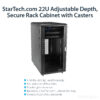 StarTech.com 4-Post 22U Server Rack Cabinet, Lockable 19" Data Rack StarTech.com 4-Post 22U Server Rack Cabinet, Lockable 19" Data Rack