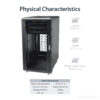 StarTech.com 4-Post 22U Server Rack Cabinet, Lockable 19" Data Rack StarTech.com 4-Post 22U Server Rack Cabinet, Lockable 19" Data Rack
