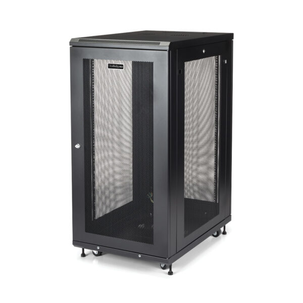 StarTech.com 4-Post 24U Server Rack Cabinet, Lockable 19" Data Rack StarTech.com 4-Post 24U Server Rack Cabinet, Lockable 19" Data Rack