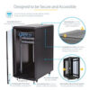 StarTech.com 4-Post 25U Server Rack Cabinet, Lockable 19" Data Rack StarTech.com 4-Post 25U Server Rack Cabinet, Lockable 19" Data Rack