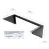 StarTech.com 4U 19in Steel Vertical Wall Mount Equipment Rack Bracket StarTech.com 4U 19in Steel Vertical Wall Mount Equipment Rack Bracket