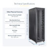 StarTech.com 4-Post 42U Server Rack Cabinet, 19" Data Rack Cabinet StarTech.com 4-Post 42U Server Rack Cabinet, 19" Data Rack Cabinet
