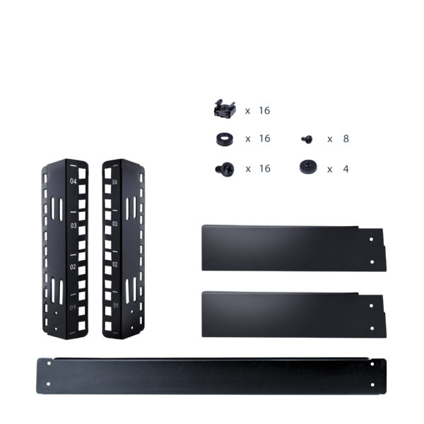 StarTech.com 2-Post 4U Desktop Server Rack, Small Open Frame 19in StarTech.com 2-Post 4U Desktop Server Rack, Small Open Frame 19in