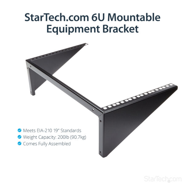 StarTech.com Vertical Wall-Mount Server Rack - Solid Steel - 6U StarTech.com Vertical Wall-Mount Server Rack - Solid Steel - 6U