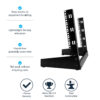 StarTech.com 2-Post 8U Desktop Server Rack, Small Open Frame 19in StarTech.com 2-Post 8U Desktop Server Rack, Small Open Frame 19in