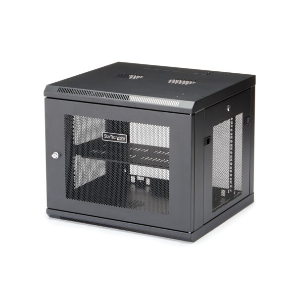 StarTech.com 4-Post 9U Wall Mount Network Cabinet with 1U Shelf, 19" StarTech.com 4-Post 9U Wall Mount Network Cabinet with 1U Shelf, 19"