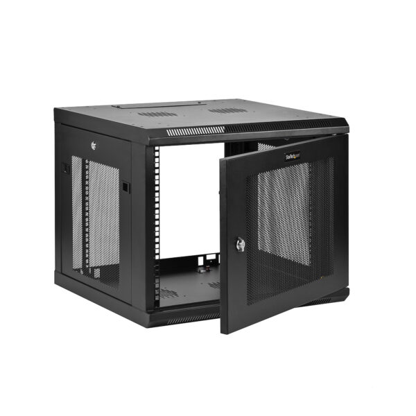 StarTech.com 4-Post 9U Wall Mount Network Cabinet with 1U Shelf, 19" StarTech.com 4-Post 9U Wall Mount Network Cabinet with 1U Shelf, 19"