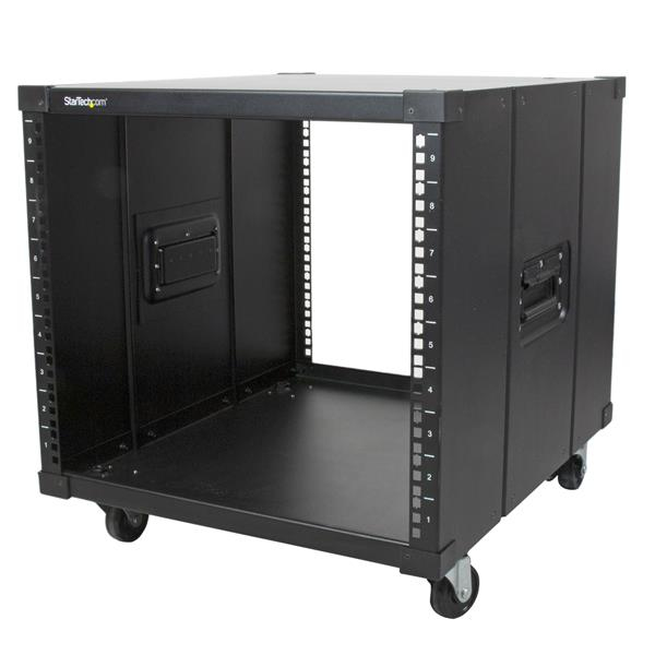StarTech.com 4-Post 9U Mobile Open Frame Server Rack, Four Post StarTech.com 4-Post 9U Mobile Open Frame Server Rack, Four Post