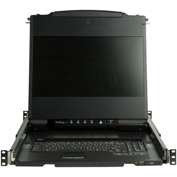 StarTech.com Dual Rail Rackmount KVM Console HD 1080p - Single Port StarTech.com Dual Rail Rackmount KVM Console HD 1080p - Single Port