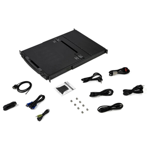 StarTech.com Dual Rail Rackmount KVM Console HD 1080p - Single Port StarTech.com Dual Rail Rackmount KVM Console HD 1080p - Single Port