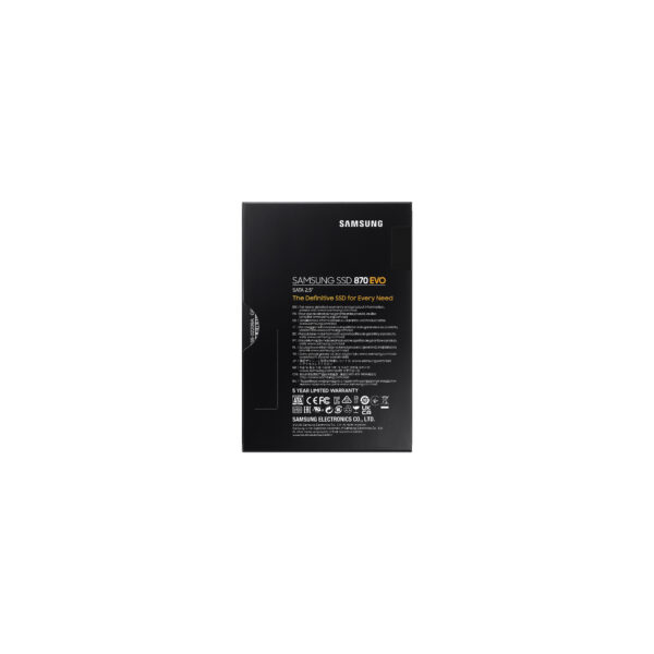 Samsung 870 EVO 2 TB 2.5" Serial ATA III V-NAND MLC Samsung 870 EVO 2 TB 2.5" Serial ATA III V-NAND MLC