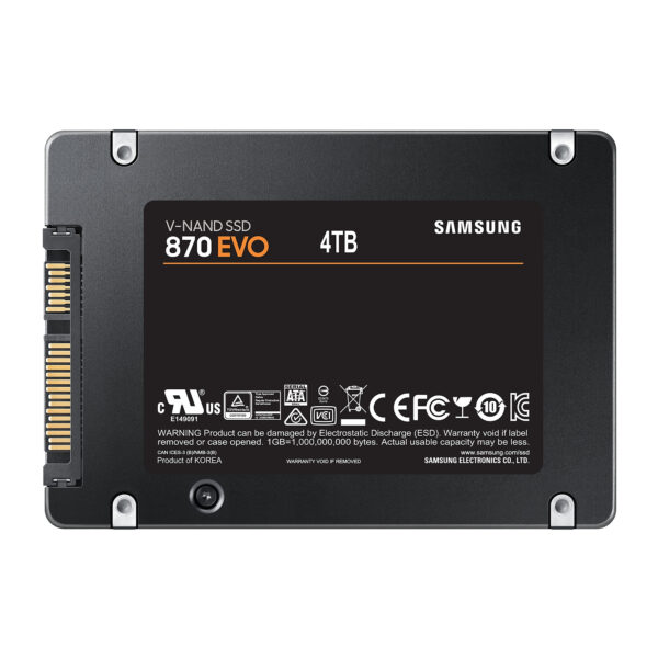 Samsung 870 EVO 4 TB 2.5" Serial ATA III V-NAND MLC Samsung 870 EVO 4 TB 2.5" Serial ATA III V-NAND MLC