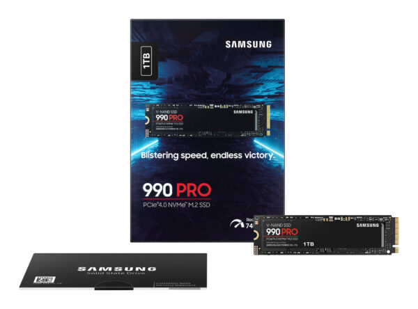 Samsung 990 PRO 1 TB M.2 PCI Express 4.0 NVMe V-NAND MLC Samsung 990 PRO 1 TB M.2 PCI Express 4.0 NVMe V-NAND MLC