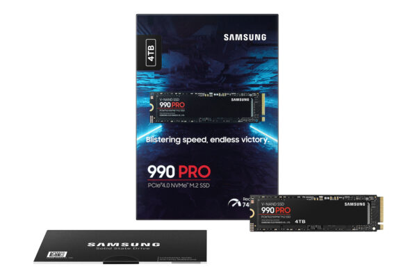 Samsung 990 PRO 4 TB M.2 PCI Express 4.0 NVMe V-NAND TLC Samsung 990 PRO 4 TB M.2 PCI Express 4.0 NVMe V-NAND TLC
