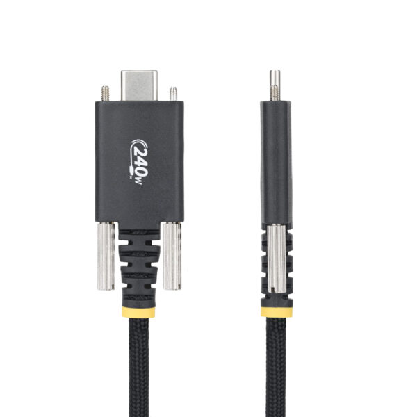 StarTech.com 6.6ft (2m) USB-C Charging Cable, Side Screw Locking, StarTech.com 10ft (3m) USB-C Charging Cable, Durable and