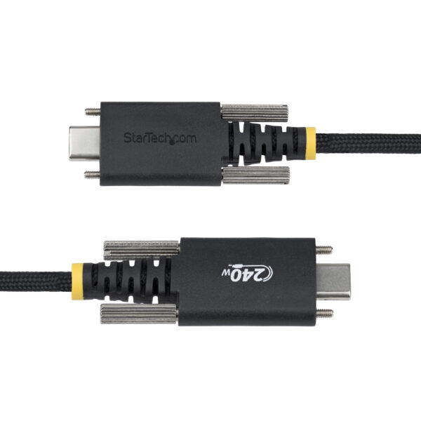 StarTech.com 6.6ft (2m) USB-C Charging Cable, Side Screw Locking, StarTech.com 10ft (3m) USB-C Charging Cable, Durable and