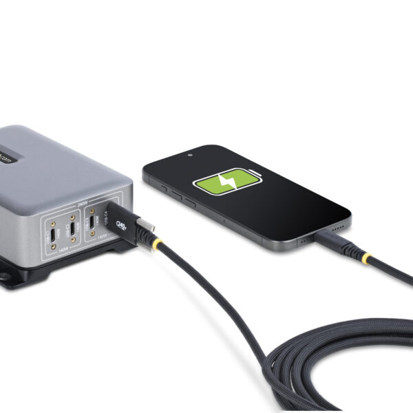 StarTech.com 6.6ft (2m) USB-C Charging Cable, Side Screw Locking, StarTech.com 10ft (3m) USB-C Charging Cable, Durable and