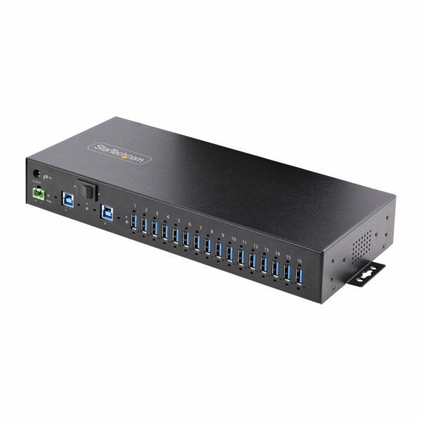 StarTech.com 16-Port Industrial USB 5Gbps Hub with Power Adapter, StarTech.com 16-Port Industrial USB 5Gbps Hub with Power Adapter,