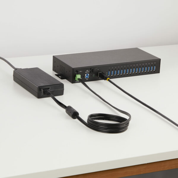 StarTech.com 16-Port Industrial USB 5Gbps Hub with Power Adapter, StarTech.com 16-Port Industrial USB 5Gbps Hub with Power Adapter,