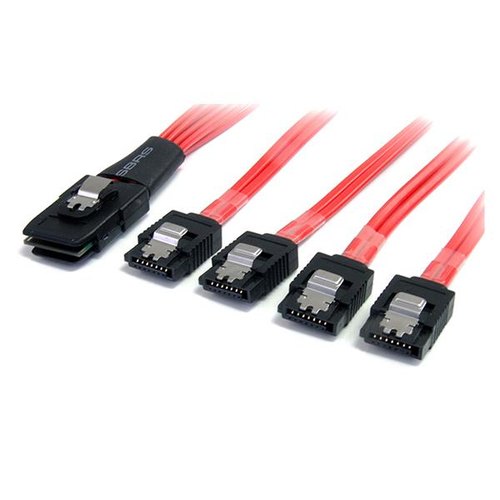 StarTech.com 50cm Serial Attached SCSI SAS Cable - SFF-8087 to 4x