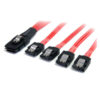 StarTech.com 50cm Serial Attached SCSI SAS Cable - SFF-8087 to 4x