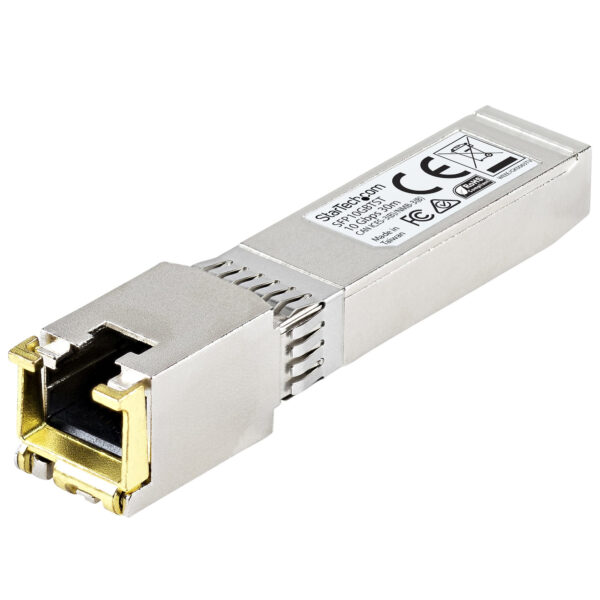 StarTech.com MSA Compliant SFP+ Transceiver Module - 10GBASE-T~MSA StarTech.com MSA Compliant SFP+ Transceiver Module - 10GBASE-T~MSA