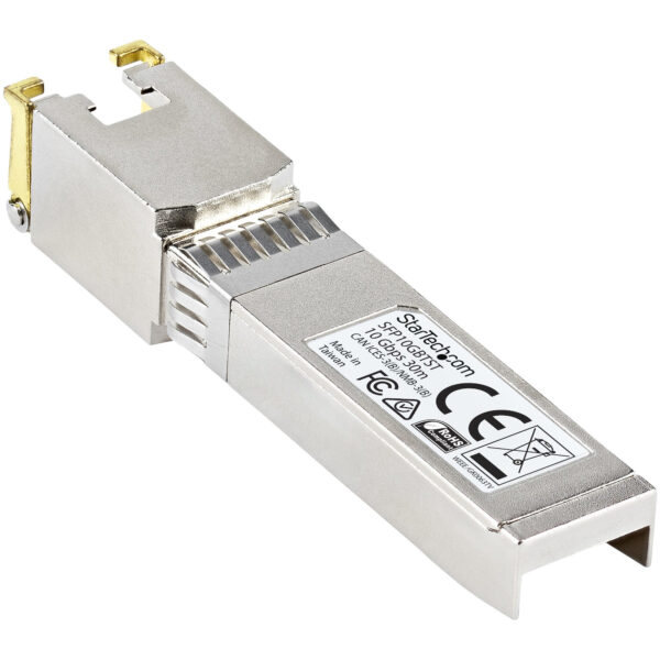 StarTech.com MSA Compliant SFP+ Transceiver Module - 10GBASE-T~MSA StarTech.com MSA Compliant SFP+ Transceiver Module - 10GBASE-T~MSA