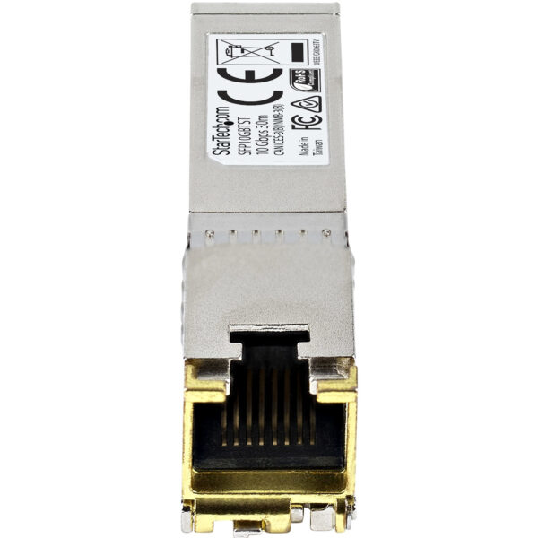 StarTech.com MSA Compliant SFP+ Transceiver Module - 10GBASE-T~MSA StarTech.com MSA Compliant SFP+ Transceiver Module - 10GBASE-T~MSA