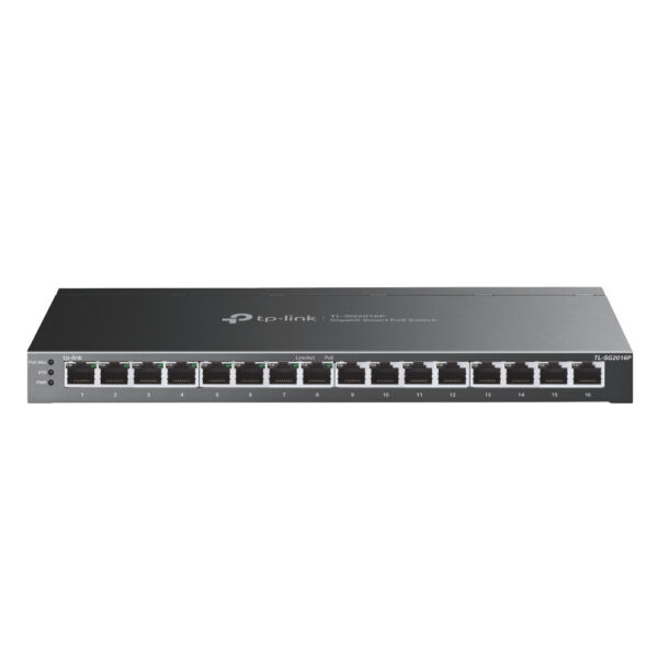 TP-Link JetStream 16-Port Gigabit Smart Switch with 8-Port PoE+ TP-Link JetStream 16-Port Gigabit Smart Switch with 8-Port PoE+