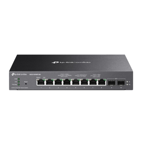 TP-Link Omada 8-Port 2.5GBASE-T and 2-Port 10GE SFP+ Smart Switch TP-Link Omada 8-Port 2.5GBASE-T and 2-Port 10GE SFP+ Smart Switch