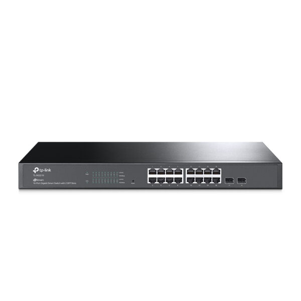 TP-Link JetStream 16-Port Gigabit Smart Switch with 2 SFP Slots TP-Link JetStream 16-Port Gigabit Smart Switch with 2 SFP Slots