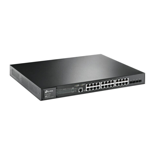 TP-Link JetStream 28-Port Gigabit L2 Managed Switch with 24-Port PoE+ TP-Link JetStream 28-Port Gigabit L2 Managed Switch with 24-Port PoE+