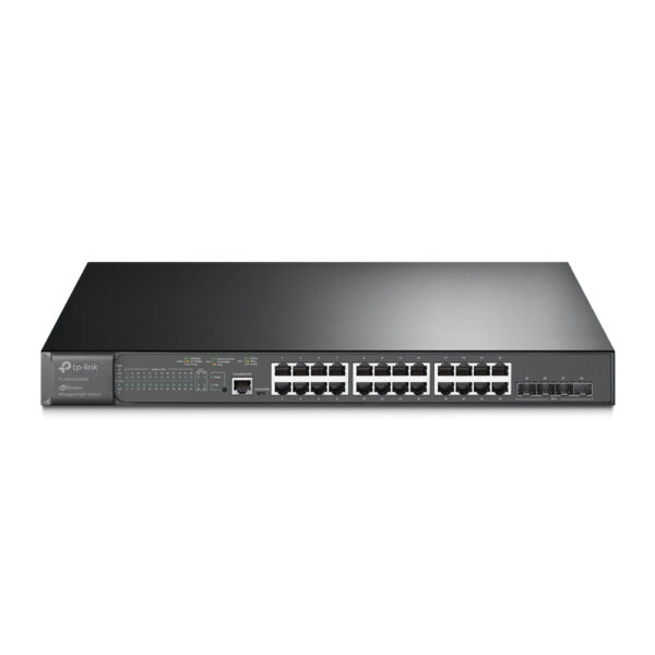TP-Link JetStream 24-Port Gigabit and 4-Port 10GE SFP+ L2+ Managed TP-Link JetStream 24-Port Gigabit and 4-Port 10GE SFP+ L2+ Managed