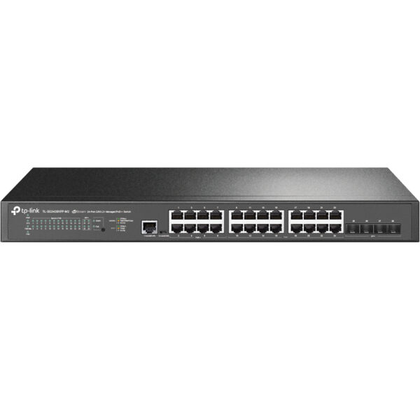 TP-Link JetStream 24-Port 2.5GBASE-T and 4-Port 10GE SFP+ L2+ Managed TP-Link JetStream 24-Port 2.5GBASE-T and 4-Port 10GE SFP+ L2+ Managed