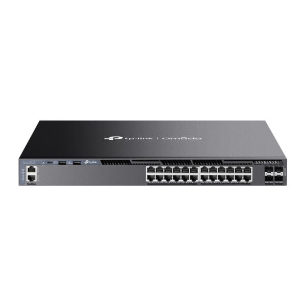 TP-Link Omada 24-Port Gigabit Stackable L3 Managed Switch with 4 10G TP-Link Omada 24-Port Gigabit Stackable L3 Managed Switch with 4 10G