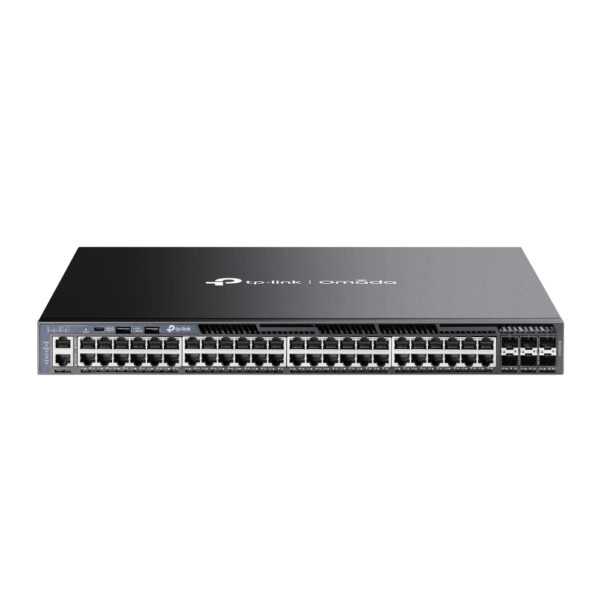 TP-Link Omada 48-Port Gigabit Stackable L3 Managed Switch with 6 10G TP-Link Omada 48-Port Gigabit Stackable L3 Managed Switch with 6 10G