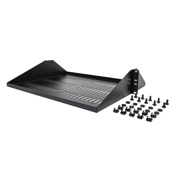 StarTech.com 2U Server Rack Shelf, Center Mounted Universal Vented StarTech.com 2U Server Rack Shelf, Center Mounted Universal Vented