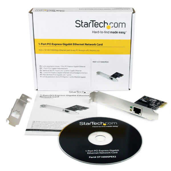 StarTech.com 1 Port PCI Express PCIe Gigabit Network Server Adapter StarTech.com 1 Port PCI Express PCIe Gigabit Network Server Adapter