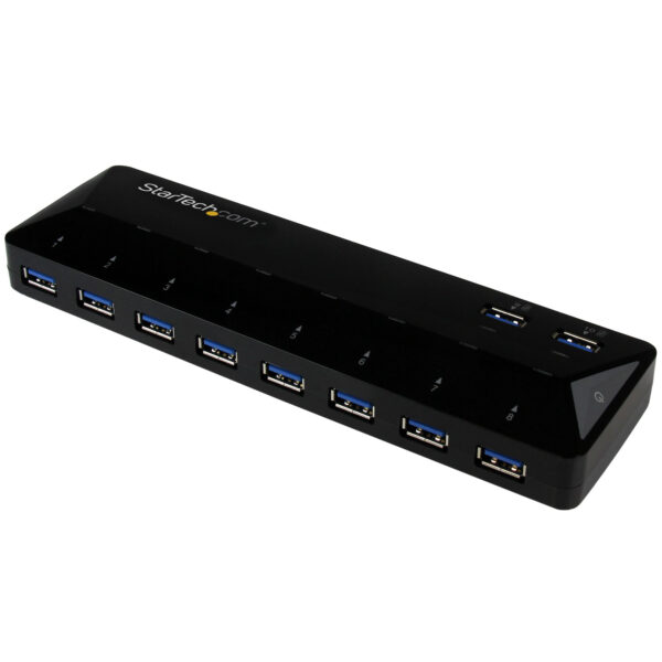 StarTech.com 10-Port USB 3.0 Hub with Charge and Sync Ports - 2 x StarTech.com 10-Port USB 3.0 Hub with Charge and Sync Ports - 2 x