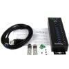 StarTech.com 10-Port Industrial USB 3.0 Hub - ESD and Surge StarTech.com 10-Port Industrial USB 3.0 Hub - ESD and Surge