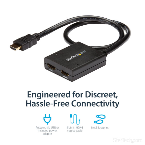 StarTech.com 4K HDMI 2-Port Video Splitter – 1x2 HDMI Splitter – StarTech.com 4K HDMI 2-Port Video Splitter – 1x2 HDMI Splitter –