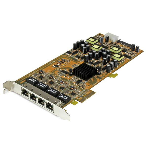 StarTech.com 4 Port Gigabit Power over Ethernet PCIe Network Card