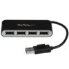 StarTech.com 4-Port Portable USB 2.0 Hub with Built-in Cable StarTech.com 4-Port Portable USB 2.0 Hub with Built-in Cable