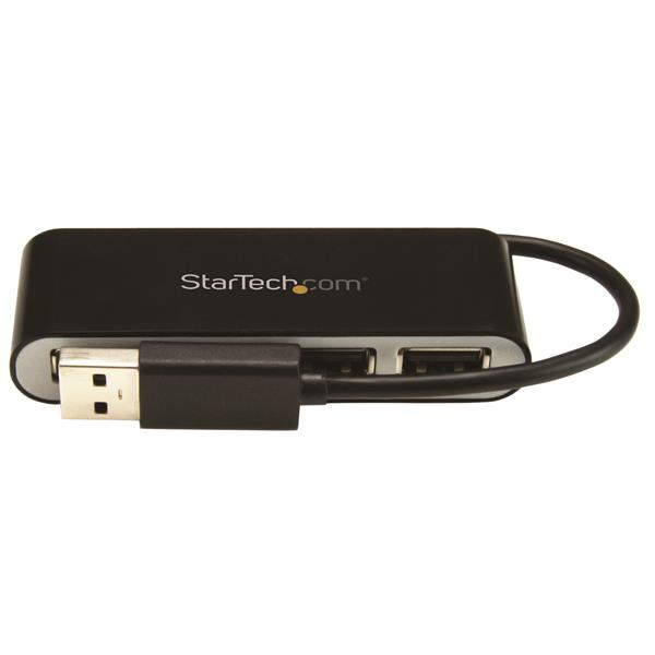 StarTech.com 4-Port Portable USB 2.0 Hub with Built-in Cable StarTech.com 4-Port Portable USB 2.0 Hub with Built-in Cable